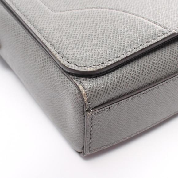 Louis Vuitton LOUIS VUITTON New Flap Taiga Gri Shoulder Bag Leather Men's Gra... - Picture 7 of 9